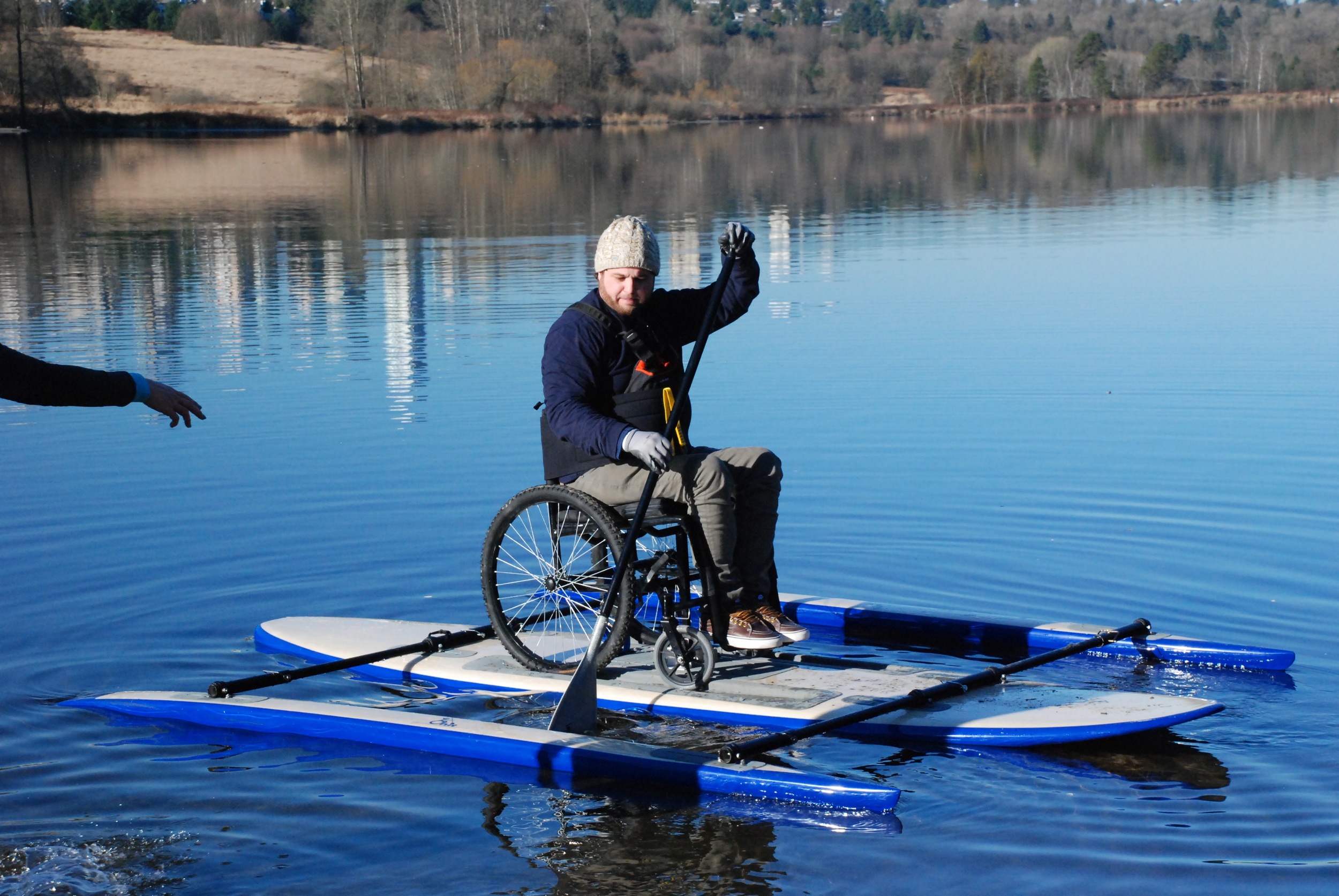 Adaptive paddle board inclusive recreation equipment